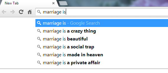 marriage is