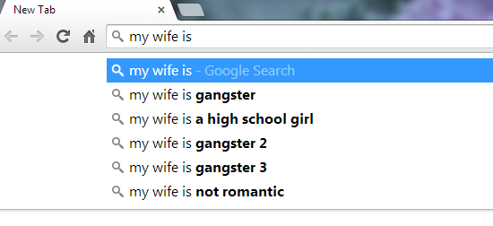 my wife is