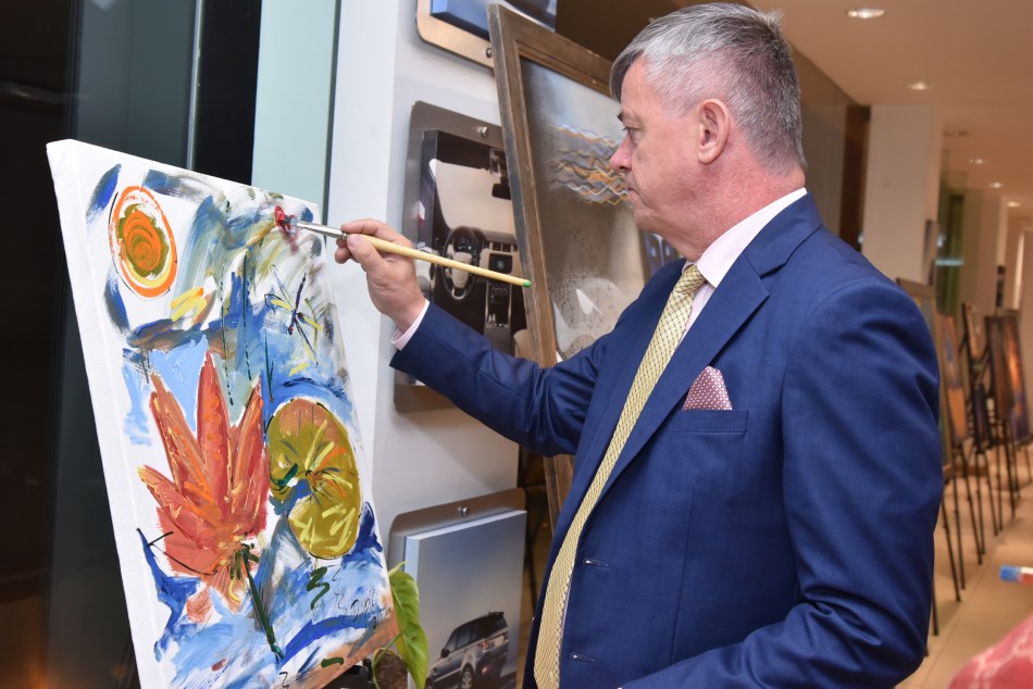 H.E. Milan Hovorka painting (Ambassador of Czech Republic)