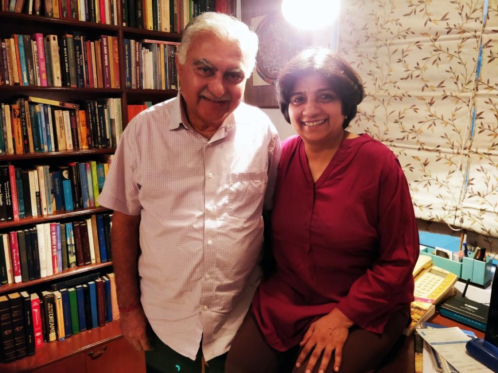 Madhu Tandon and husband