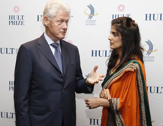 Akanksha and Bill Clinton - Hult Prize Winner 2011 Awarded $1m.jpeg