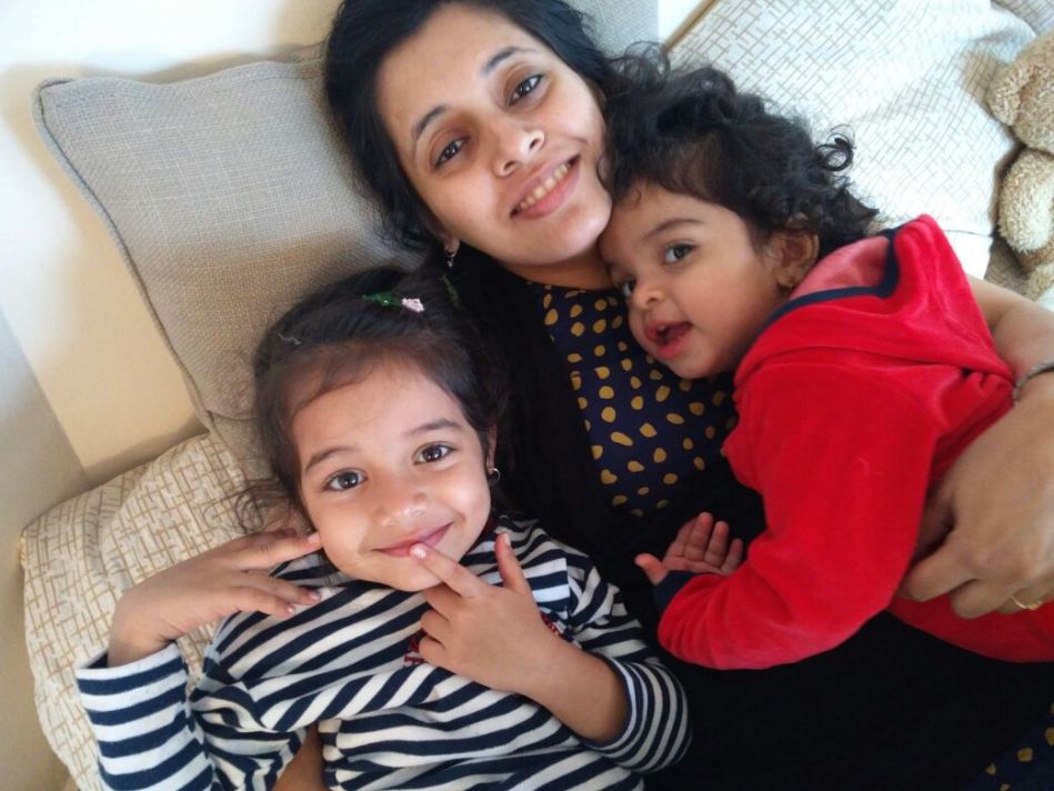 Neha Misra and kids