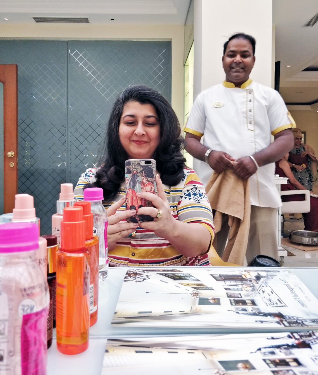 Aekta-gets-a-blow-dry