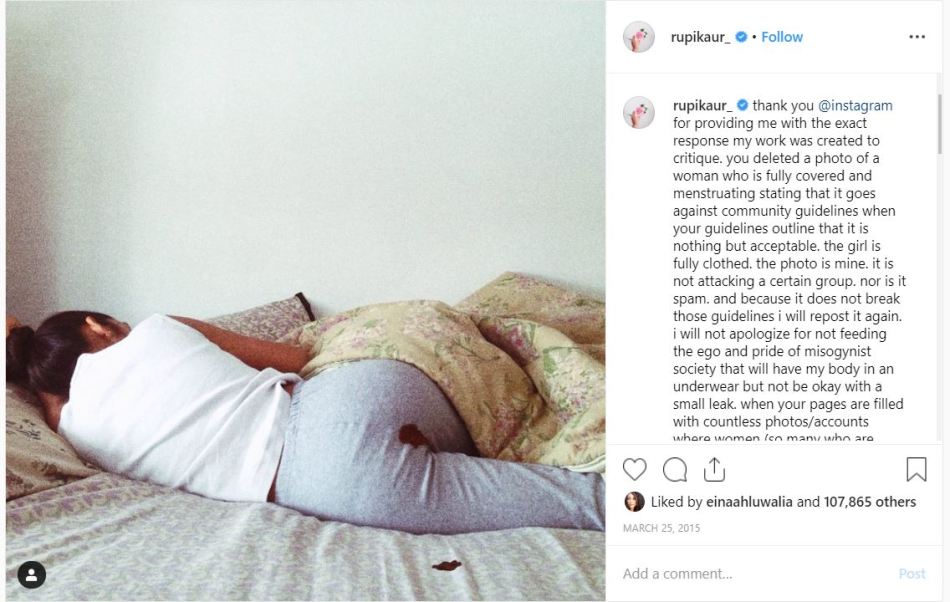 rupi kaur menstruation.JPG